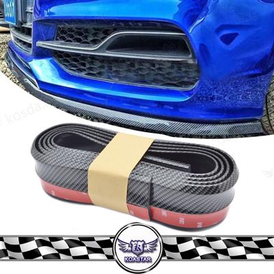 Body Part Front Bumper Cars 2.5M Carbon Fiber Lip Skirt Protector