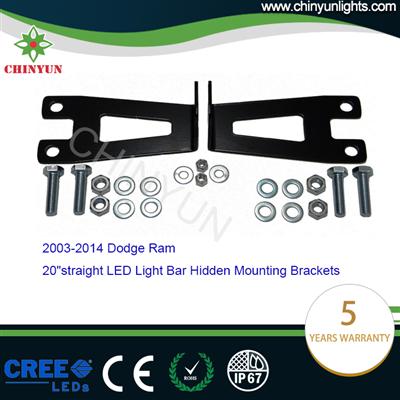 Ram mounting brackets for 20" front bumper led light bar