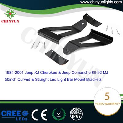 50 inch curved jeep roof light bar mounts bracket