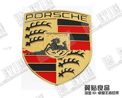 PORSCHE 3D Sticker3d Car Logo StickerEmblemStereo FeelingCustomizeLeague