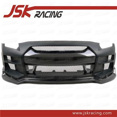 T-KAIRA STYLE HALF CARBON FIBER FRONT BUMPER FOR 2008-2016 NISSAN GTR R35 CBA DBA