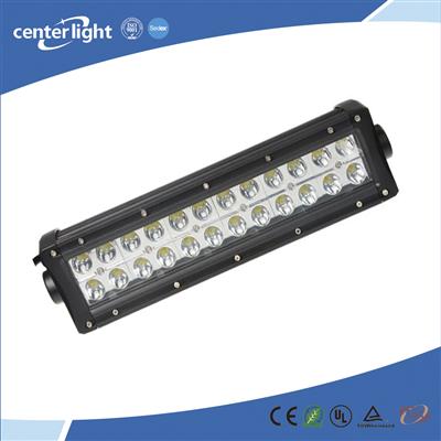 72W White and Amber Flood Beam led driving light bar for car