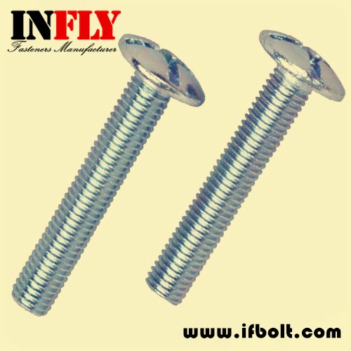 NFE 25129 Roofing Bolt-mushroom head with slot machine screw