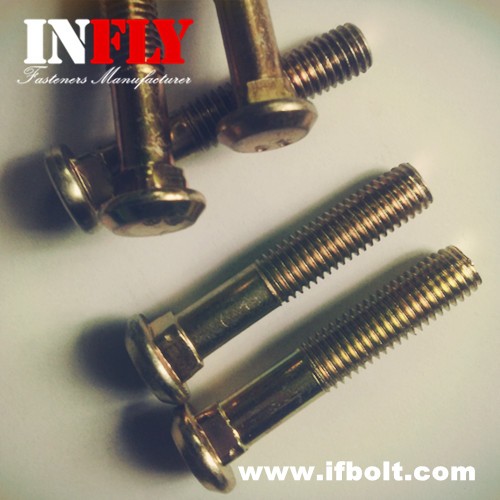 Flat Head Carriage Bolt DIN608 - Countersunk Head Square Neck Bolts