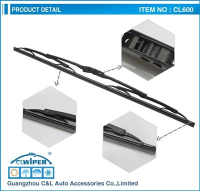 Teflon coating,durable,100% natural rubber auto frame wiper