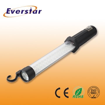 7.2V 60LED Torch Flexible Aluminiu Work Light Red with hook