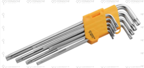 torx key wrench set 9pcs (extra long)