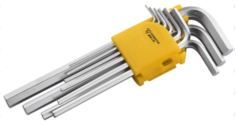 hex key wrench set 9pcs(long)
