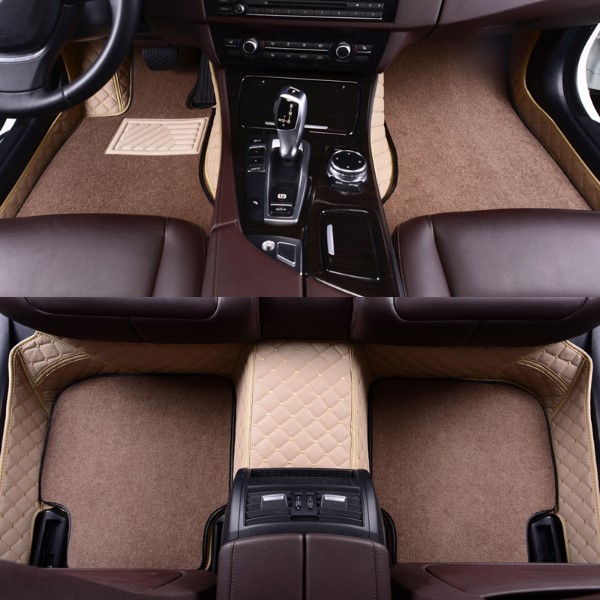 High Quality 3d Leather Car Floor foot Mats