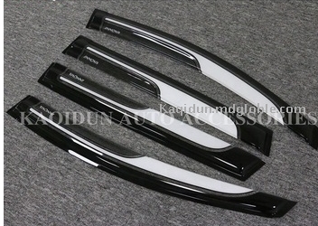 New Car Models Door Rain Sun Visor Window Deflectors Black Door Visor For Toyota Innova