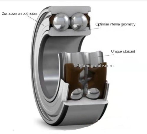Double row angular contact bearing