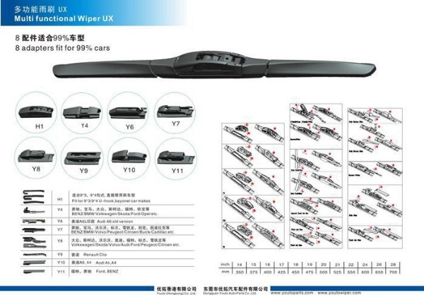 Hidden hybrid wiper,Multifunctional Hybrid wiper UX