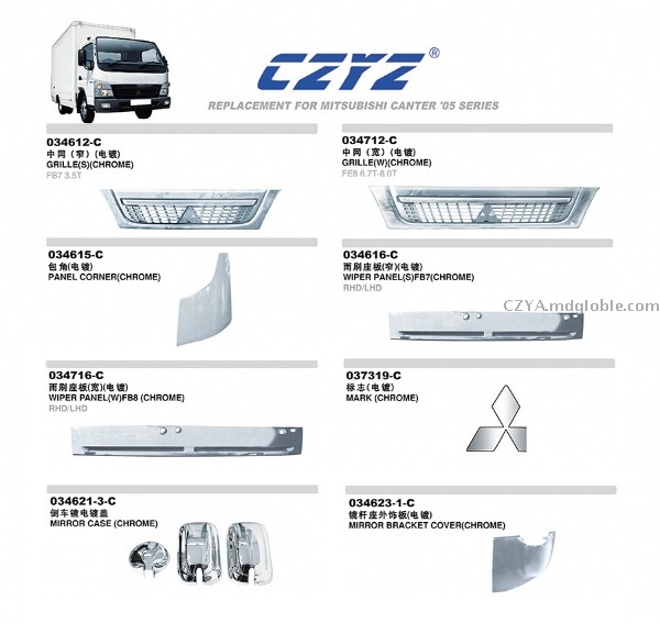  Lamp CHROME）MITSUBISHI CANTER '05