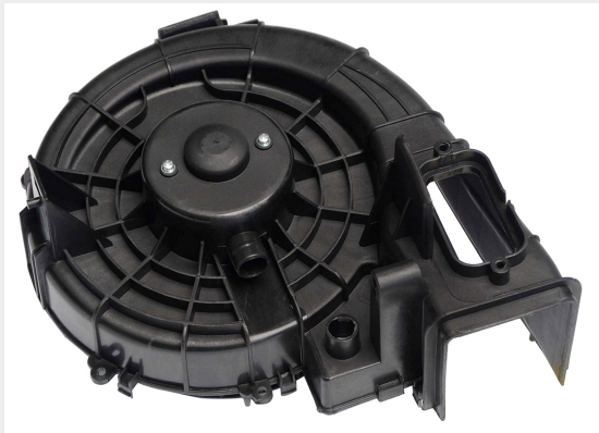 Blower motor with single wheel