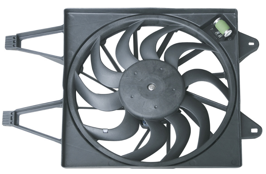 Fan assembly with single motor