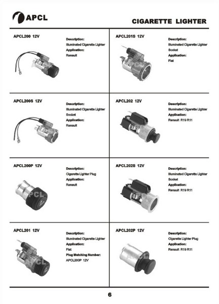Cigarette Lighter European car series