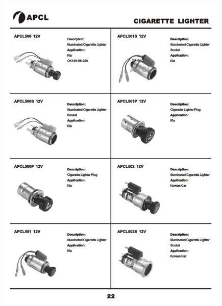 Cigarette Lighter Korean car series