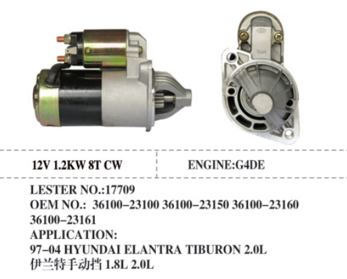 STARTER  HYUNDAI SERIES  17709