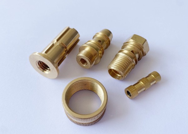 machined brass connector