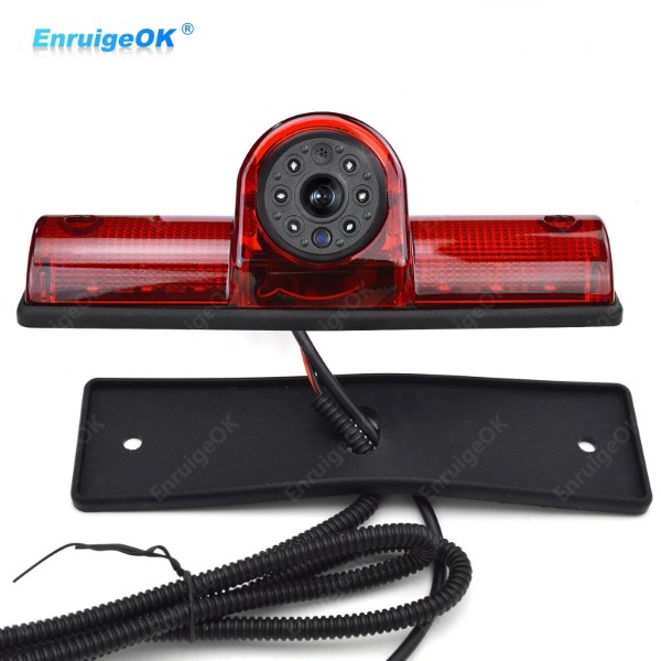 EnruigeOK Universal Rear View Backup Camera Third Brake Light for Cargo Van Truck Bus