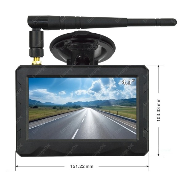 EnruigeOK Wireless Brake Light Reverse Backup Camera For Chevrolet Express GMC Savana Van