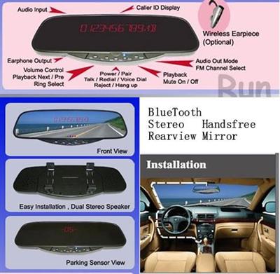 Bluetooth Rearview Mirror