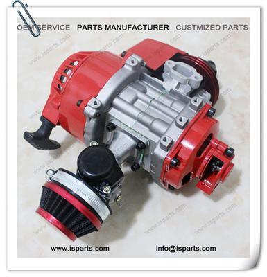 Long life new 2 cylinder 49cc engine for racing motorcycle