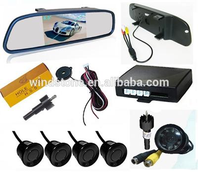 Hot Sale 4.3" Inch Audible Alarm Reverse Parking System Universal Parking Mirror Excellent Quality
