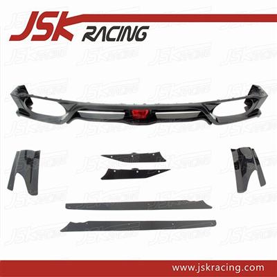 2008-2015 VA WIDE STYLE CARBON FIBER REAR DIFFUSER WITH FOG LIGHT FOR NISSAN R35 GTR(JSK2209179)