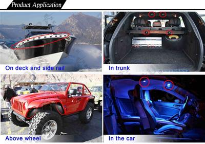 Multifunctional and small AURORA ip68 truck rock lights