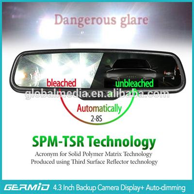 Safety mirror for driver , Germid auto dimming rear view mirror anti-glare interior oem car mirror