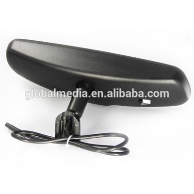 3.5 inch Auto dimming rear view mirror monitor with compass & temperature, car backup camera