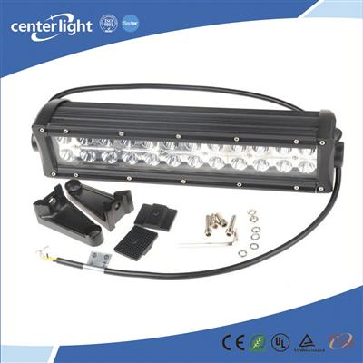 72W White and Amber Flood Beam led driving light bar for car