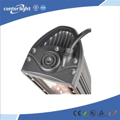 72W White and Amber Flood Beam led driving light bar for car