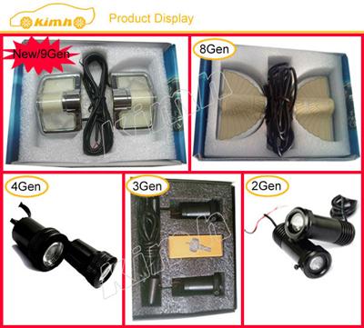 car light with car logo 3d led logo projector laser light