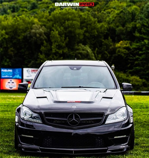 iMP-Performence Carbon Fiber Transparent Hood For Mercedes-Benz W204 C63 AMG