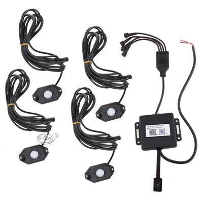 Simple fashion Bluetooth contrllor 9w 2inch mini offroad RGB led rock light