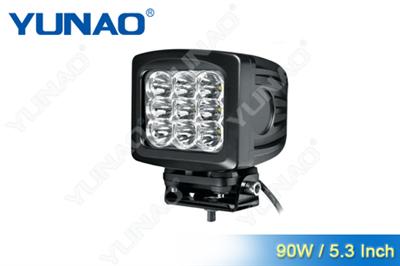 7" High Power LED driving lights, 90w offroad Square LED Work Light