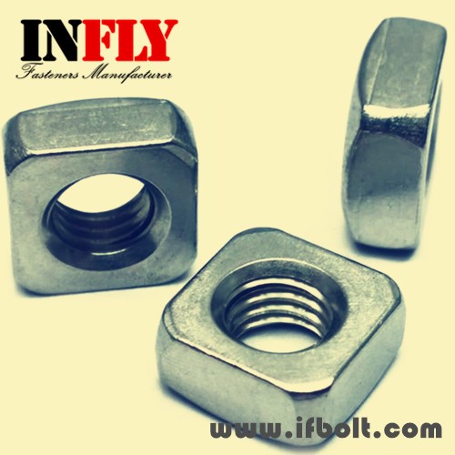 Square Nuts in stock- DIN557 Zinc H.D.G
