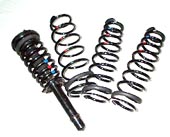 The rear suspended spring and the front suspended spring