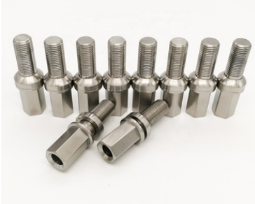 two-piece washer style light weight 30mm thread M14x1.5 titanium wheel lug bolt fits porsche 