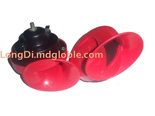 Snail-shaped electric horn