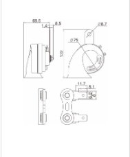 Snail car horn series