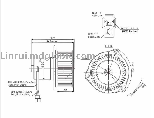 ZHF-243B-Air conditioner blower B-01