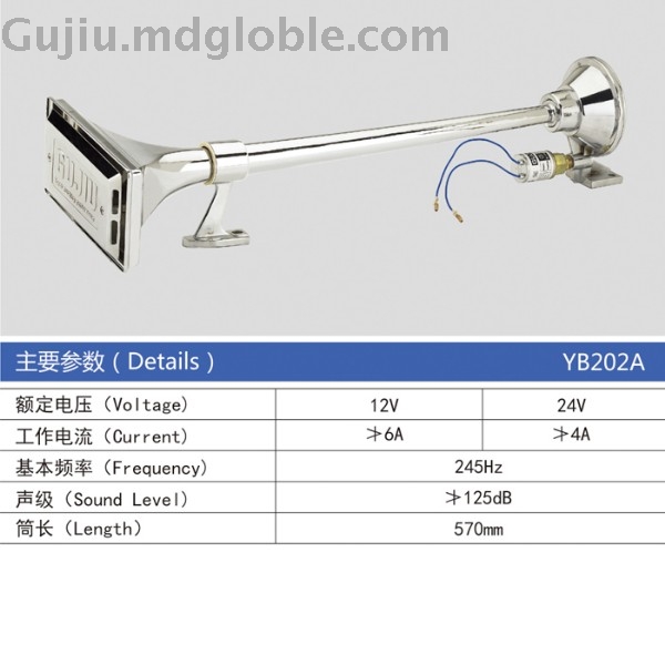 Electrically-controlled air horn