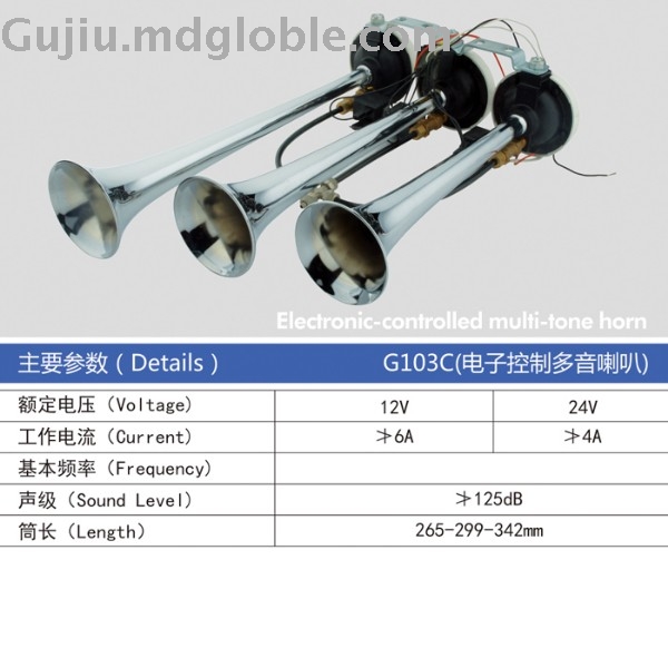 Electrically-controlled air horn