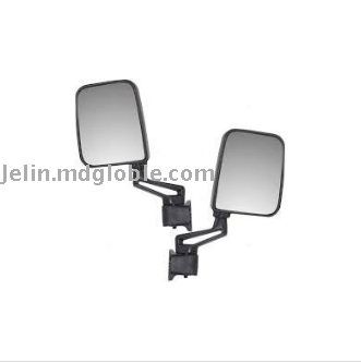 For Jeep Wrangler Truck Black Manual Side View Door Mirror