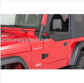 For Jeep Wrangler Truck Black Manual Side View Door Mirror