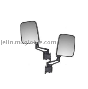For Jeep Wrangler Truck Black Manual Side View Door Mirror
