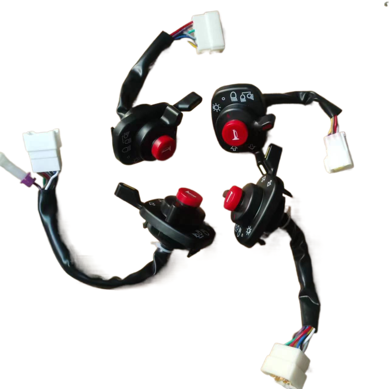 Harvester headlight combination switch